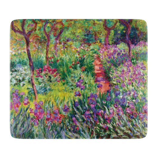 Der Iris-Garten von Claude Monet Schneidebrett (Vorderseite)