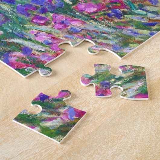 Der Iris-Garten von Giverny Claude Monet belebt Puzzle (Seite)