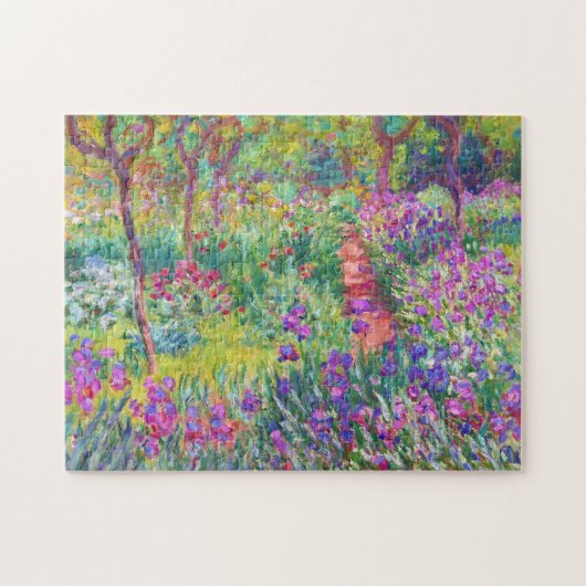 Der Iris-Garten von Giverny Claude Monet belebt Puzzle (Horizontal)