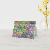 Der Iris-Garten von Giverny Claude Monet cool, alt Karte (Gelbe Blume)