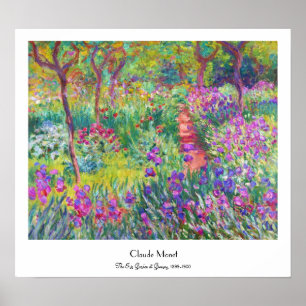 Der Iris-Garten von Giverny Claude Monet cool, alt Poster