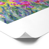 Der Iris-Garten von Giverny Claude Monet cool, alt Poster (Ecke)