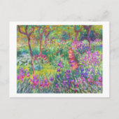 Der Iris-Garten von Giverny Claude Monet cool, alt Postkarte (Vorderseite)