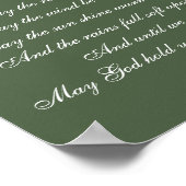 Der irische Segen kann den Weg aufsteigen und Sie  Poster (Ecke)