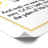 Der irische Segen kann den Weg aufsteigen und Sie  Poster (Ecke)