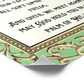 Der irische Segen kann den Weg aufsteigen und Sie  Poster (Ecke)