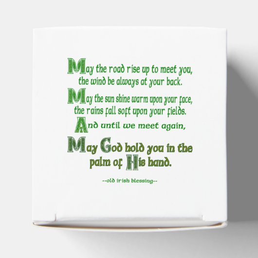 Der irische Segen lässt den Weg aufsteigen, um dic Geschenkschachtel (Oben)