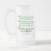 Der irische Segen lässt den Weg aufsteigen, um dic Mattglas Bierglas (Links)