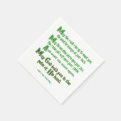 Der irische Segen lässt den Weg aufsteigen, um dic Serviette (Ecke)