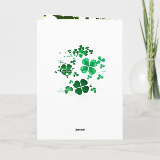 Der irische Segen lässt den Weg aufsteigen, um Sie Karte (Rückseite)