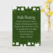 Der irische Segen lässt den Weg aufsteigen, um Sie Karte (Gelbe Blume)