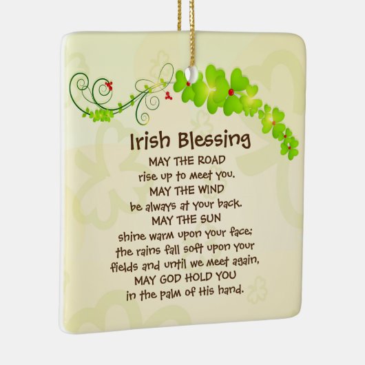 Der irische Segen lässt den Weg aufsteigen, um Sie Keramikornament (Rechts)