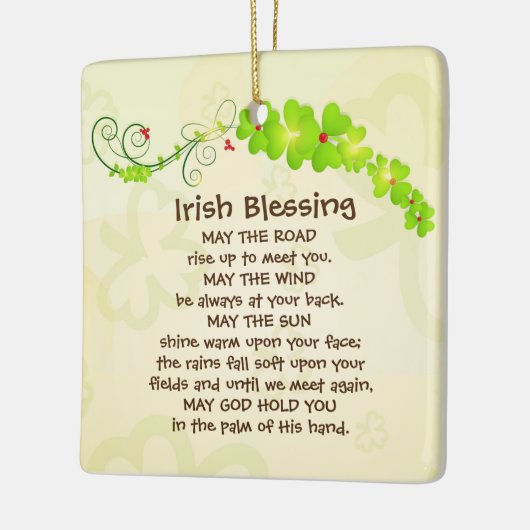 Der irische Segen lässt den Weg aufsteigen, um Sie Keramikornament (Links)