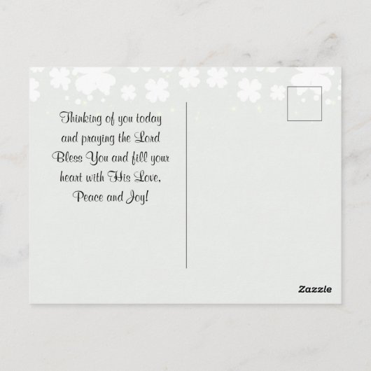 Der irische Segen lässt den Weg aufsteigen, um Sie Postkarte (Rückseite)