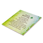 Der irische Segen, möge der Weg aufsteigen, um dic Fliese (Seite)