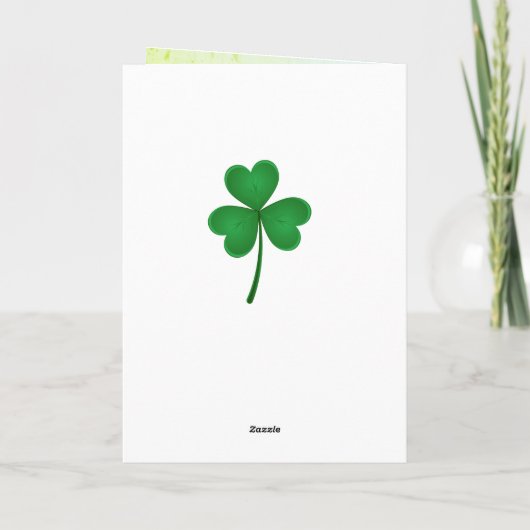 Der irische Segen, möge der Weg aufsteigen, um dic Karte (Rückseite)