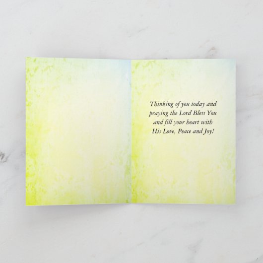 Der irische Segen, möge der Weg aufsteigen, um dic Karte (Innenseite)