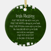 Der irische Segen, möge der Weg aufsteigen, um dic Keramik Ornament (Vorne)