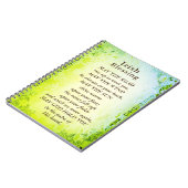 Der irische Segen, möge der Weg aufsteigen, um dic Notizblock (Linke Seite)