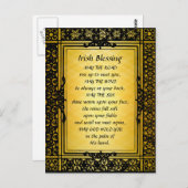 Der irische Segen, möge der Weg aufsteigen, um dic Postkarte (Vorne/Hinten)