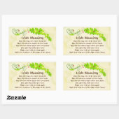 Der irische Segen, möge der Weg aufsteigen, um dic Rechteckiger Aufkleber (Blatt)