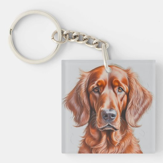 Der irische Setter der Schlüsselanhänger (Vorderseite)