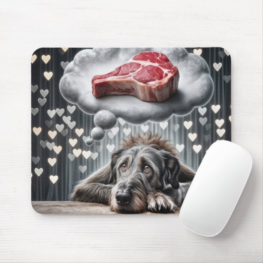 Der irische Wolfhound-Traum Mousepad (Mit Mouse)