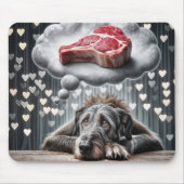Der irische Wolfhound-Traum Mousepad (Vorne)