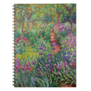 Der Irisgarten in Giverny von Claude Monet Notizblock