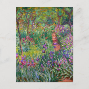 Der Irisgarten in Giverny von Claude Monet Postkarte