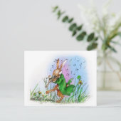 DER IRISH HARE POSTKARTE (Stehend Vorderseite)