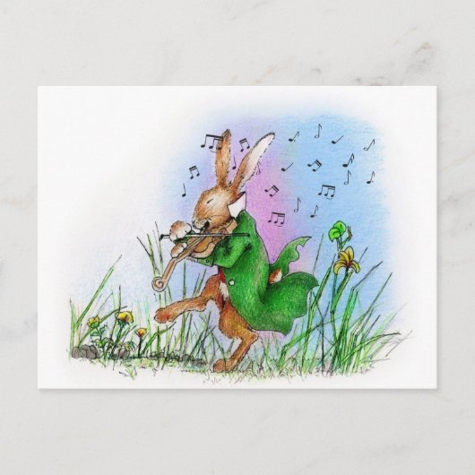 DER IRISH HARE POSTKARTE (Vorderseite)