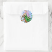 DER IRISH HARE RUNDER AUFKLEBER (Tasche)