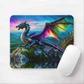 Der irritierende Drache bewacht sein Land Mousepad (Mit Mouse)