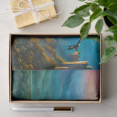 Der irritierende Drache bewacht sein Land Seidenpapier (Geschenk)