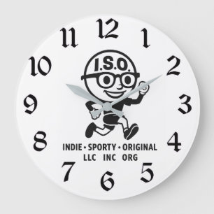 Der ISO-Hut Große Wanduhr