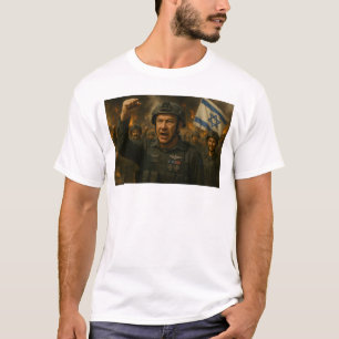 Der israelische Führer Kundgebung seine Truppen T-Shirt