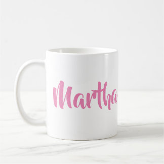 Der ist ich. Martha in der rosa Kaffee-Tasse Kaffeetasse