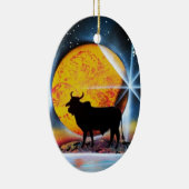 Der ist Stier Keramikornament (Rechts)