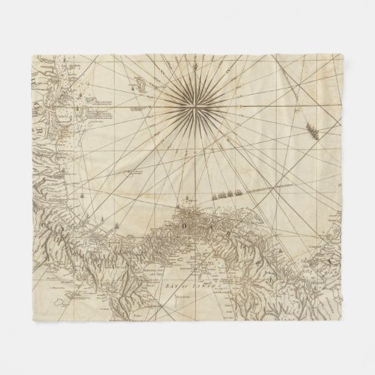 Der Isthmus von Panama Fleecedecke (Vorderseite (Horizontal))