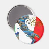 Der italienische "Boot" Magnet (Vorderseite/Rückseite)