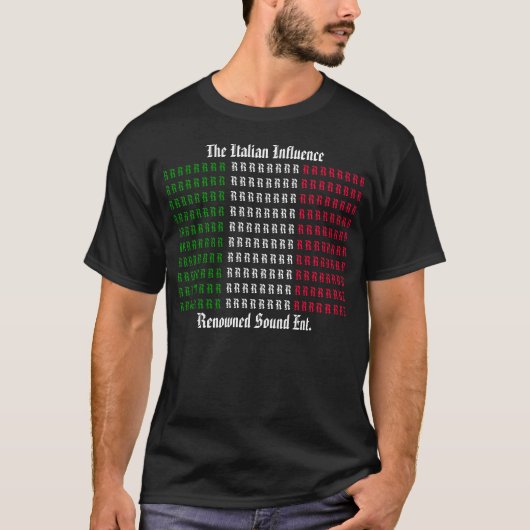 Der italienische Einfluss T-Shirt (Vorderseite)