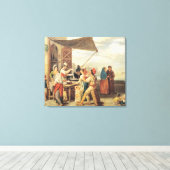 Der italienische Markt Leinwanddruck (Insitu (Holzboden))