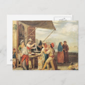 Der italienische Markt Postkarte (Vorne/Hinten)