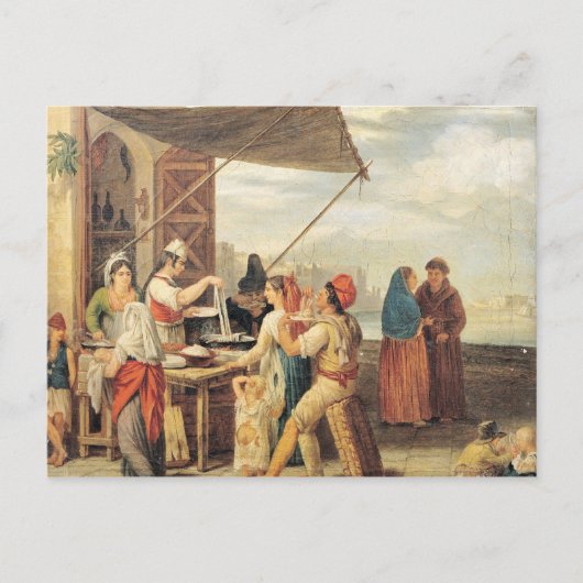 Der italienische Markt Postkarte (Vorderseite)