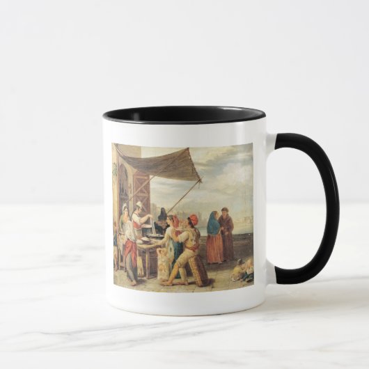 Der italienische Markt Tasse (Rechts)