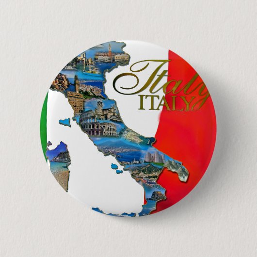 Der italienische "Stiefel " Button (Vorderseite)