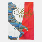 Der italienische "Stiefel " Geschirrtuch (Vertikal)