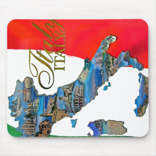 Der italienische "Stiefel " Mousepad (Vorne)