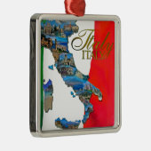 Der italienische "Stiefel " Silbernes Ornament (Rechts)